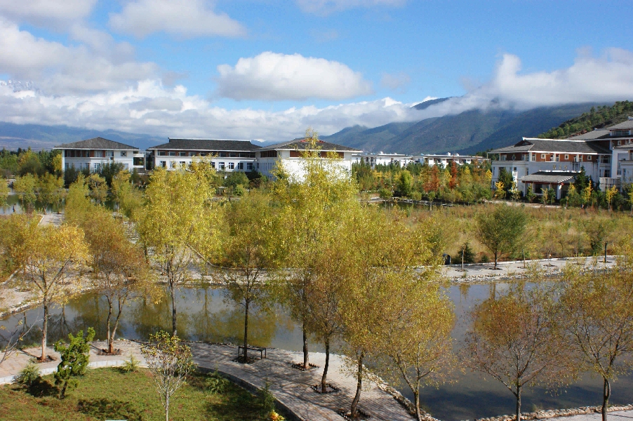 云南大學(xué)旅游文化學(xué)院——校園景觀圖(秋日)