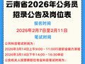 2026年云南省考試錄用公務(wù)員重要文件匯總及解答